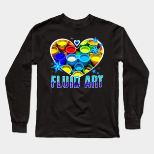 I love fluid art Long Sleeve T-Shirt